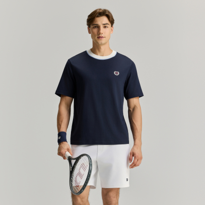 Wilson Men KNIT COLLAR TEE BL