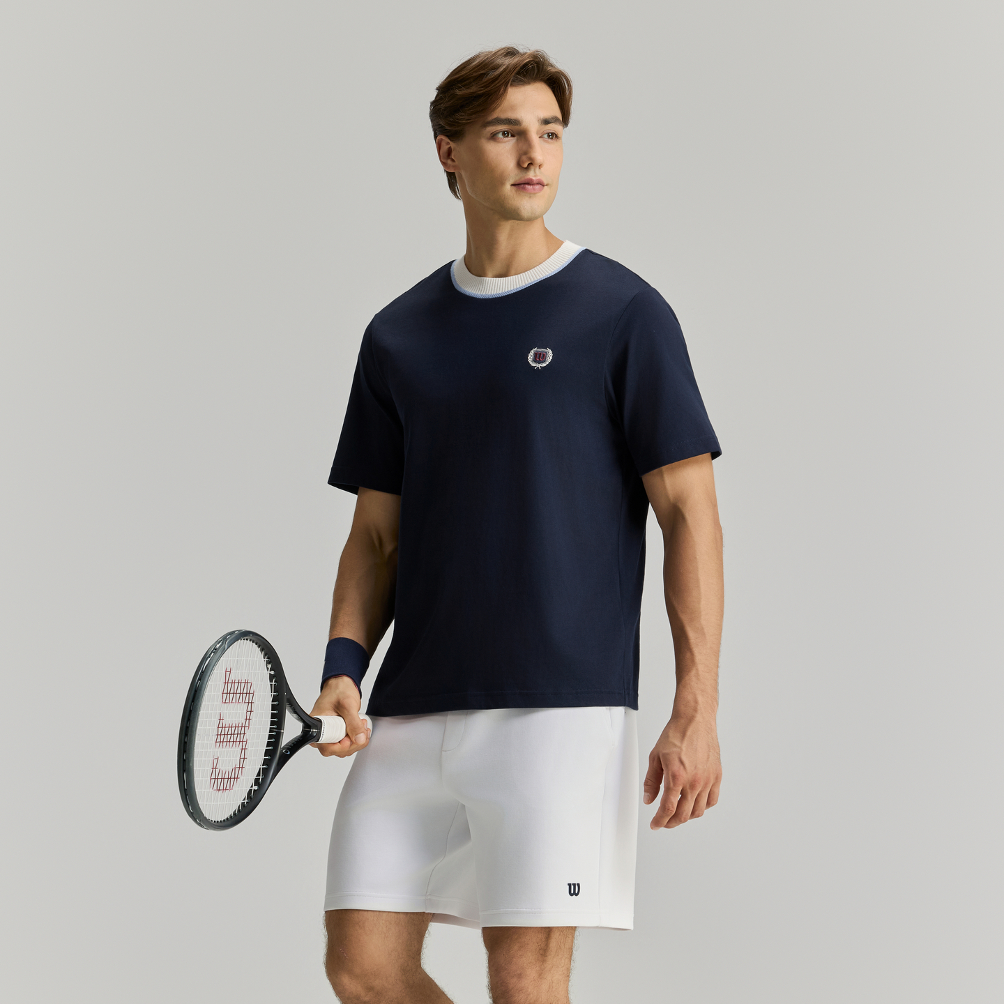 Wilson Men KNIT COLLAR TEE BL