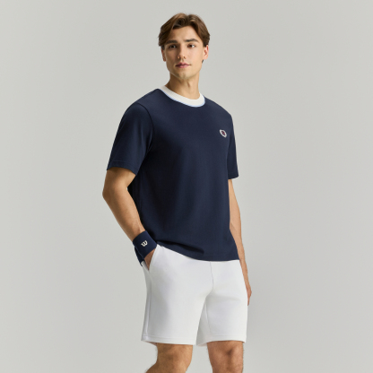 Wilson Men KNIT COLLAR TEE BL