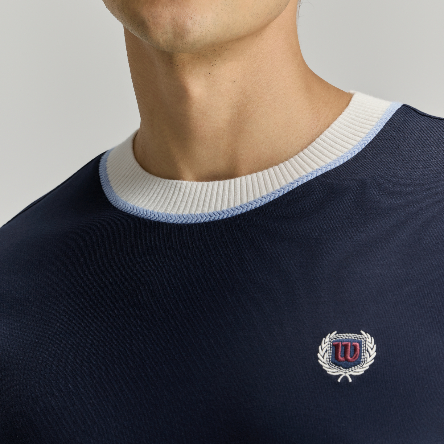 Wilson Men KNIT COLLAR TEE BL