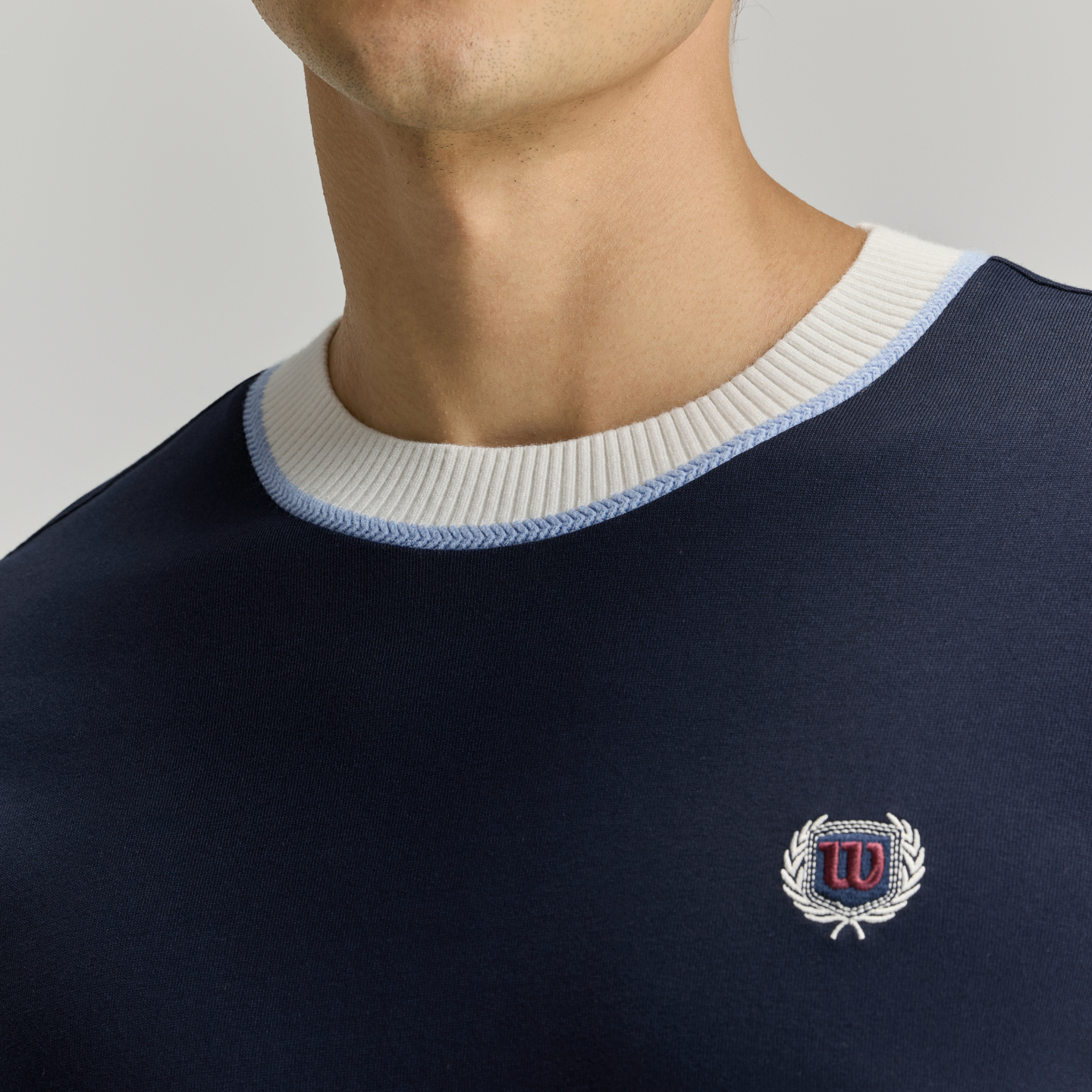 Wilson Men KNIT COLLAR TEE BL