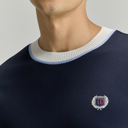 Wilson Men KNIT COLLAR TEE BL