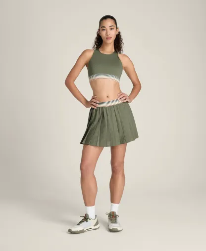Wilson Split Pleat Skirt