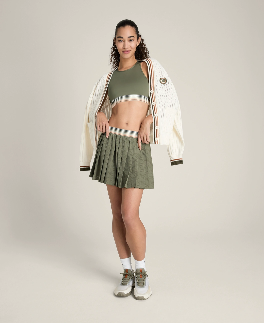 Wilson Split Pleat Skirt
