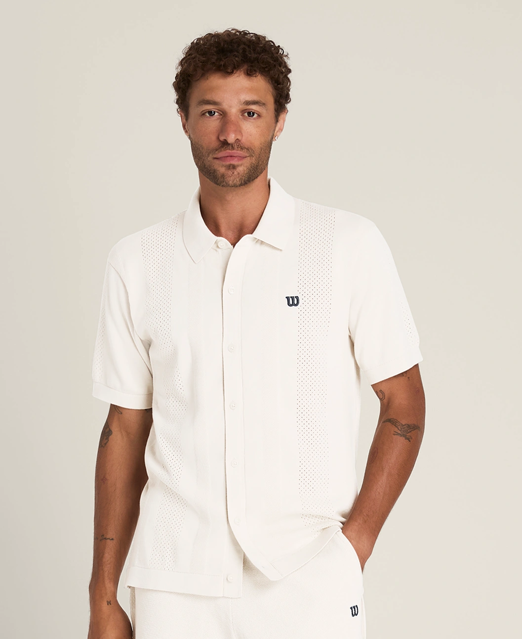 Wilson Lafayette Pique Button Up Polo