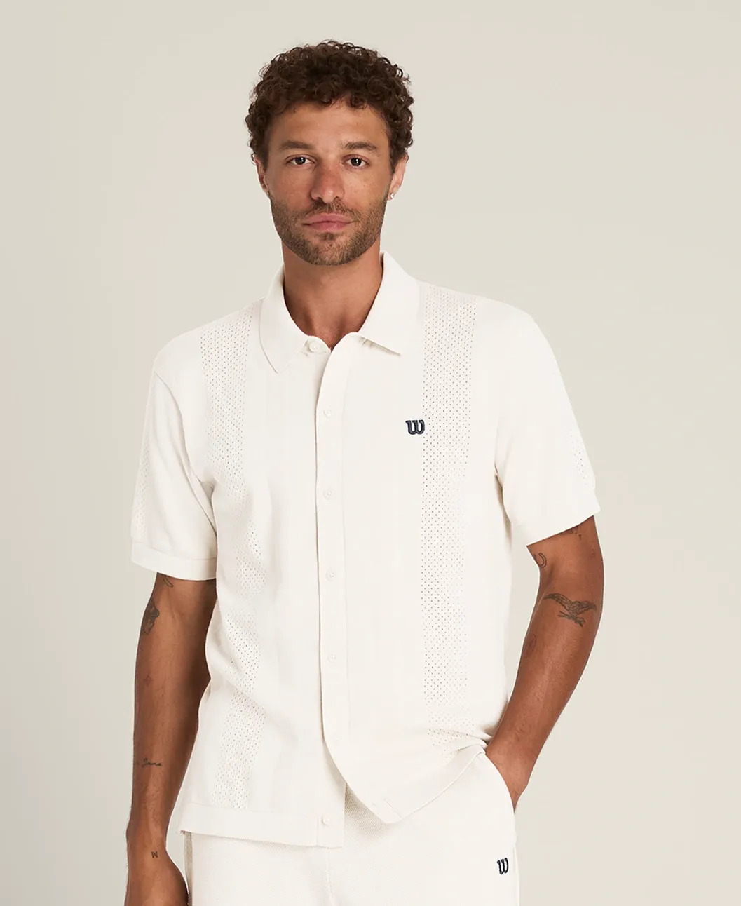Wilson Lafayette Pique Button Up Polo