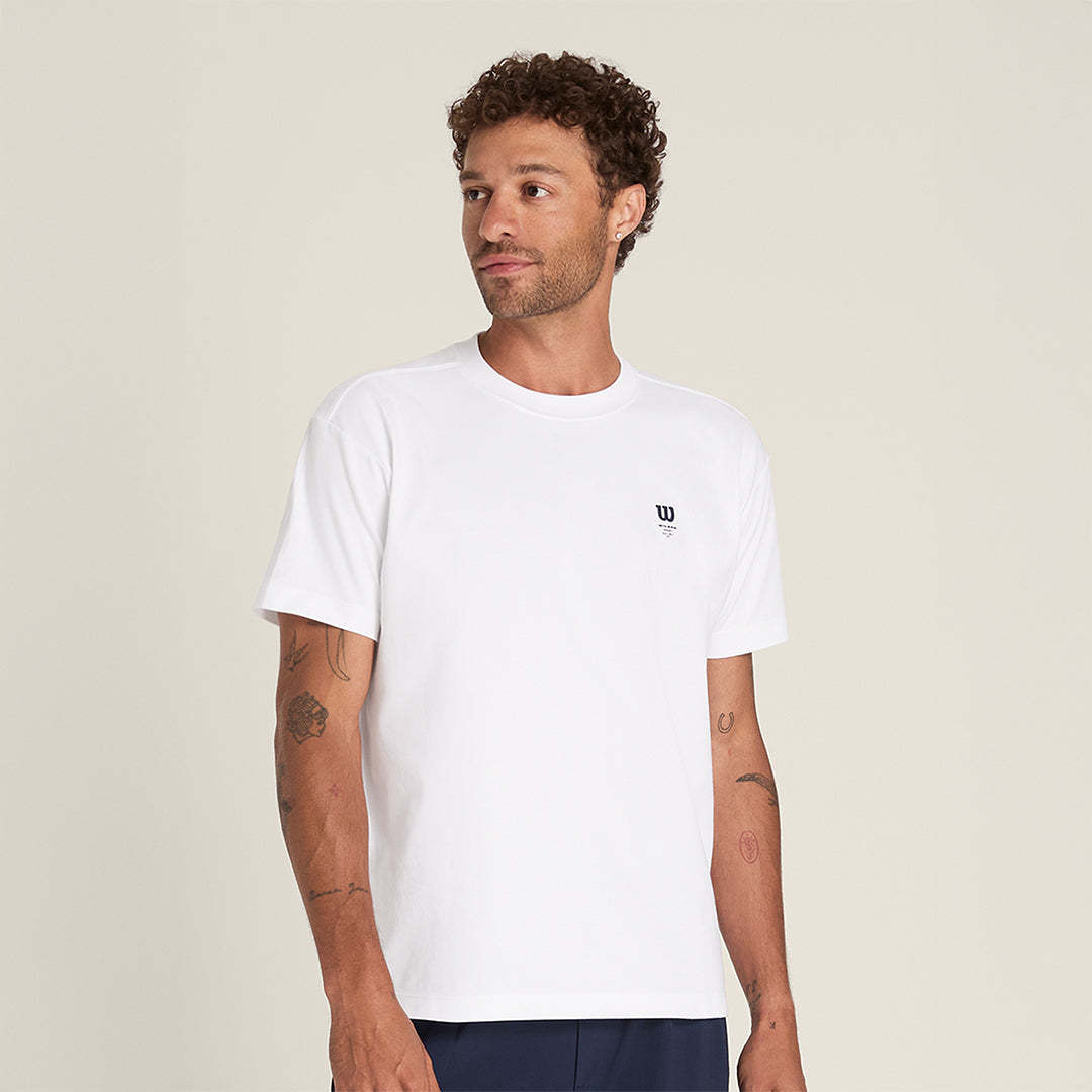 Sport Graphic Tee in Bright White