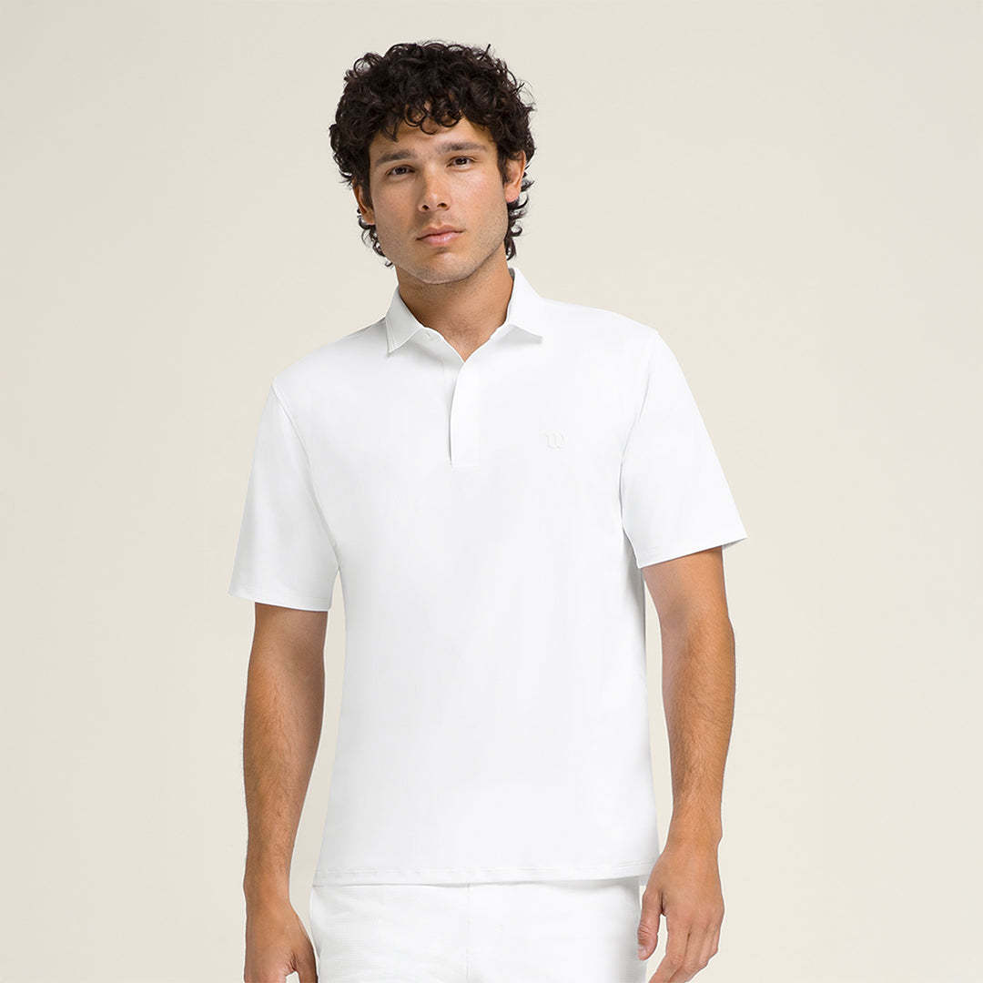 Men Challengers Technical Polo in Bright White