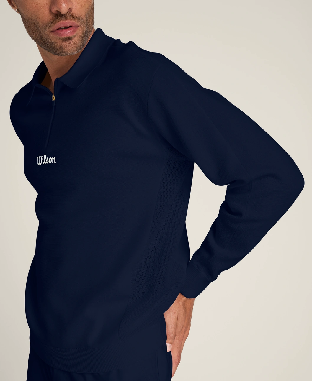 Wilson Technical Flat Knit Pop-Over