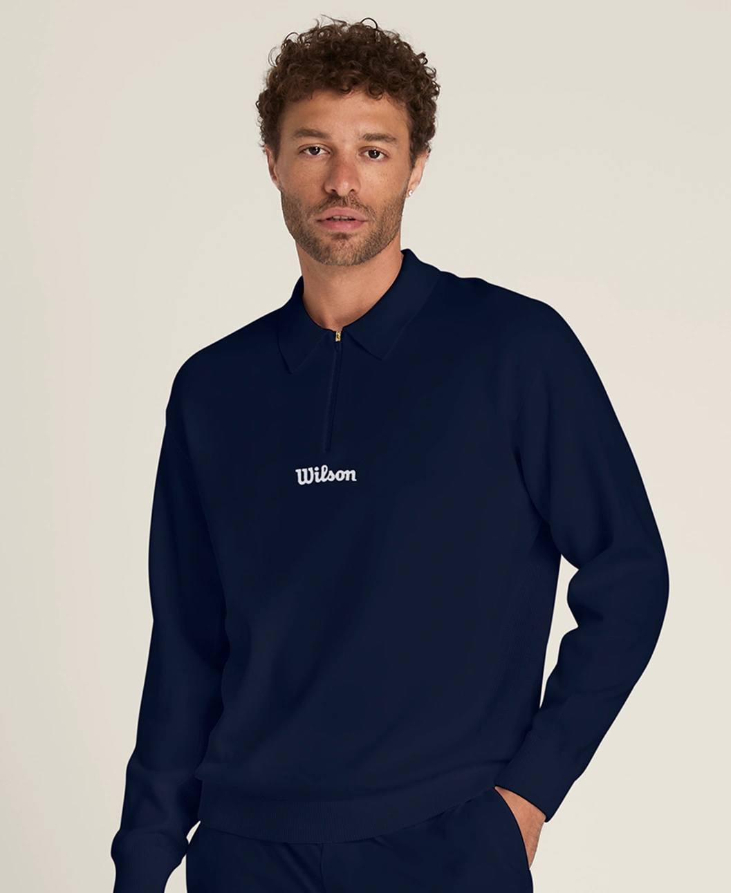 Wilson Technical Flat Knit Pop-Over