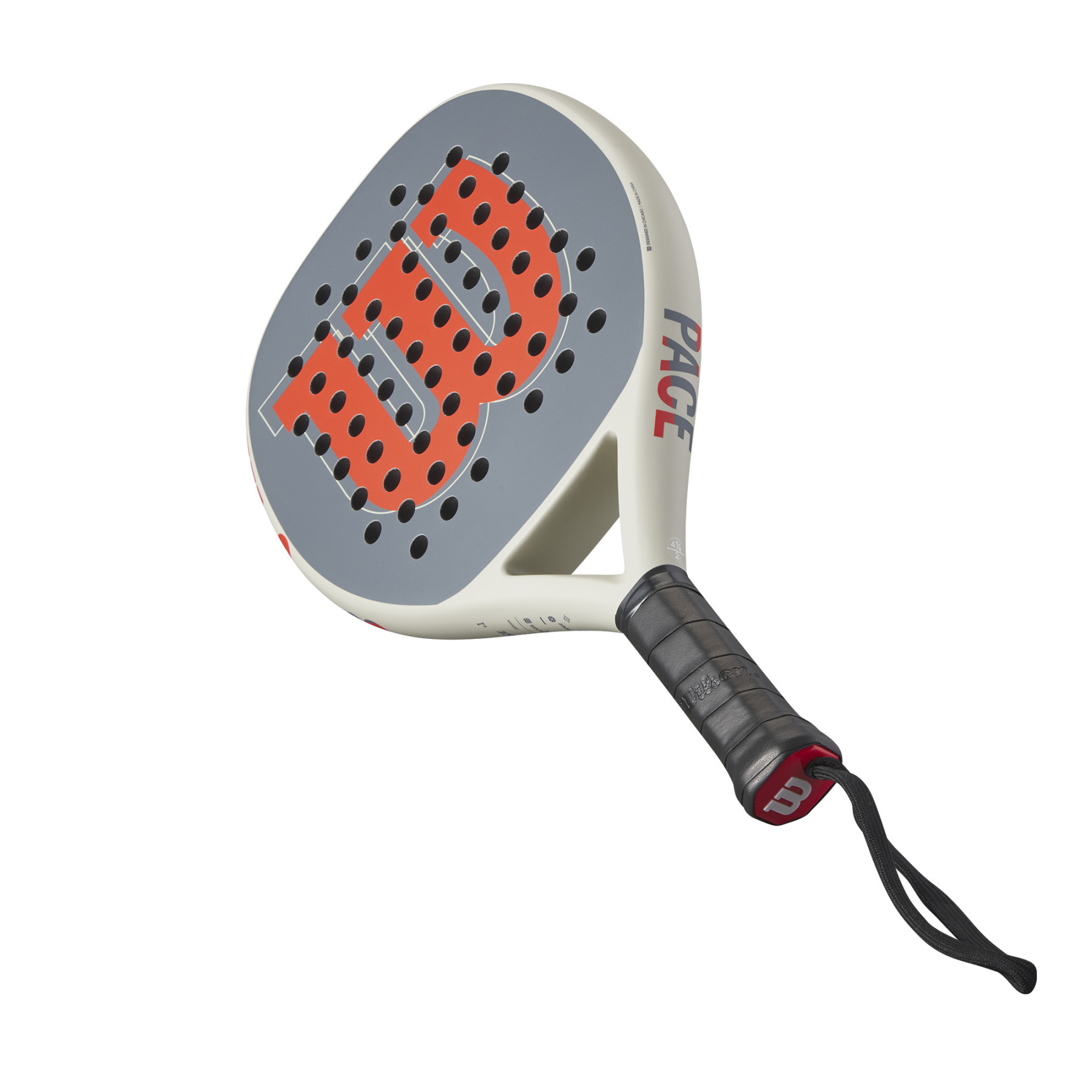 Wilson Pace V1 Red Padel Racket Grip size 2 WR169311U