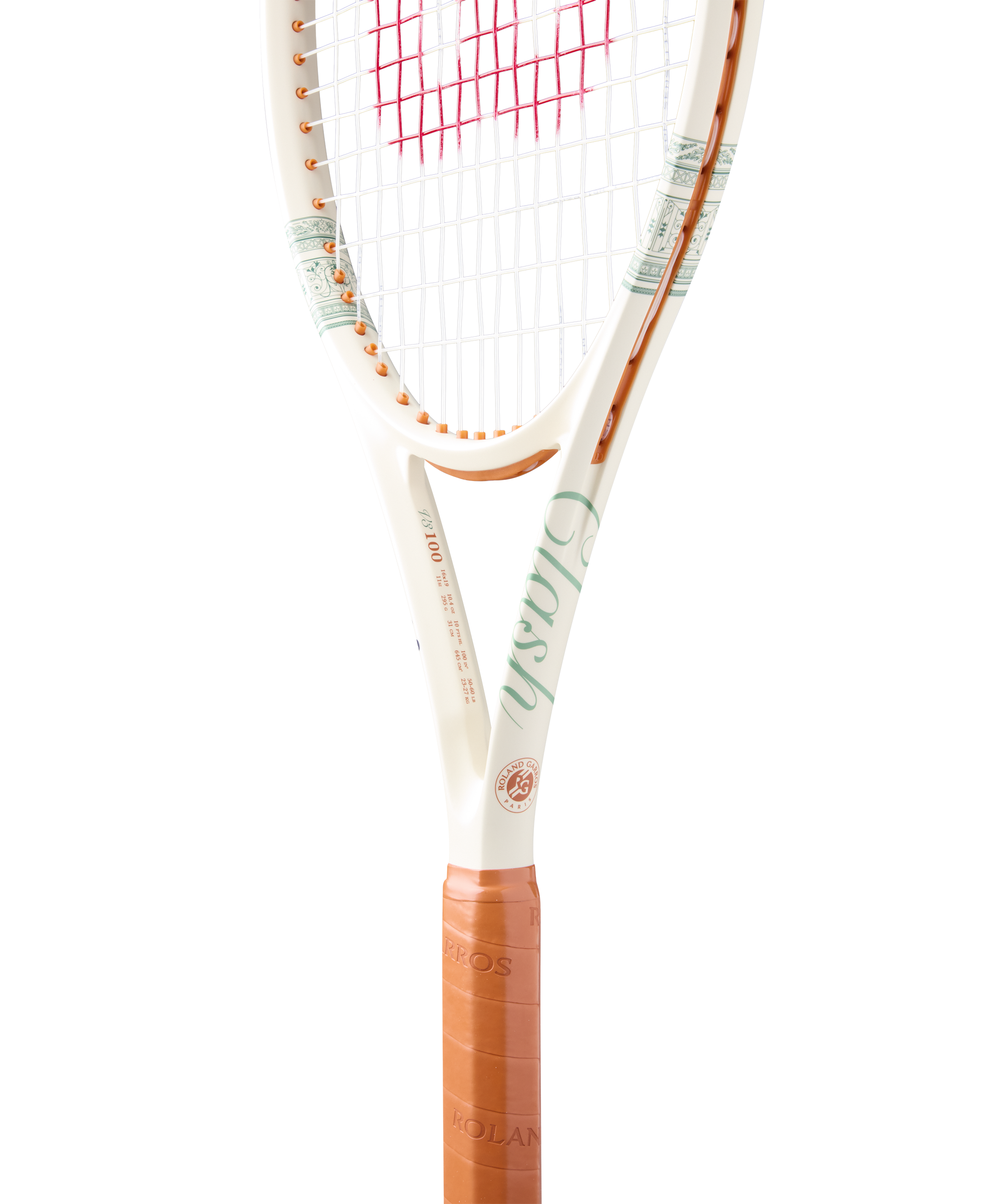 Wilson Clash 100 V3 Roland Garros 2026 Tennis Racket (Unstrung)