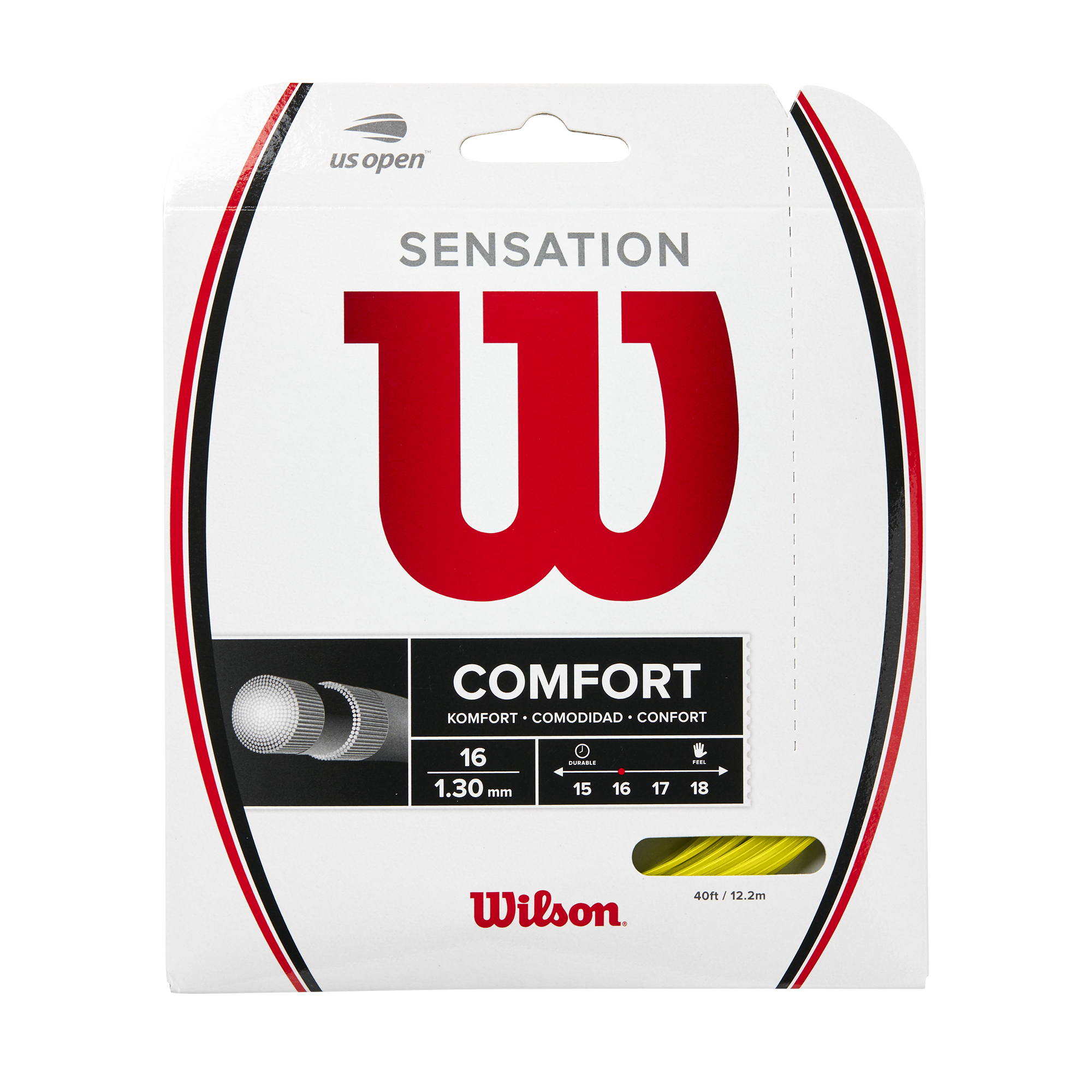 Wilson Sensation Yellow 16 Tennis String
