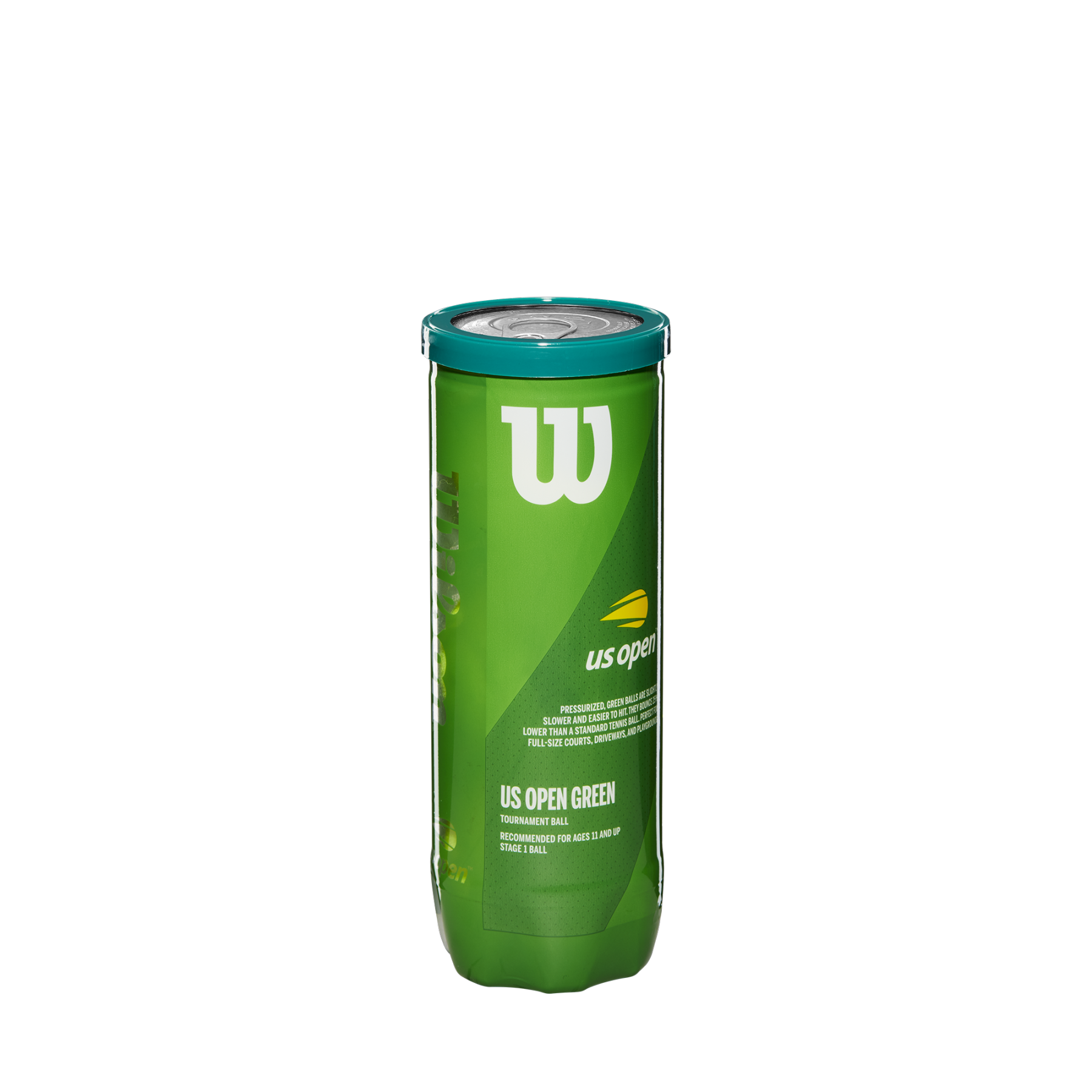 US Open Green Tournament 3 Ball Can (4 Pack)