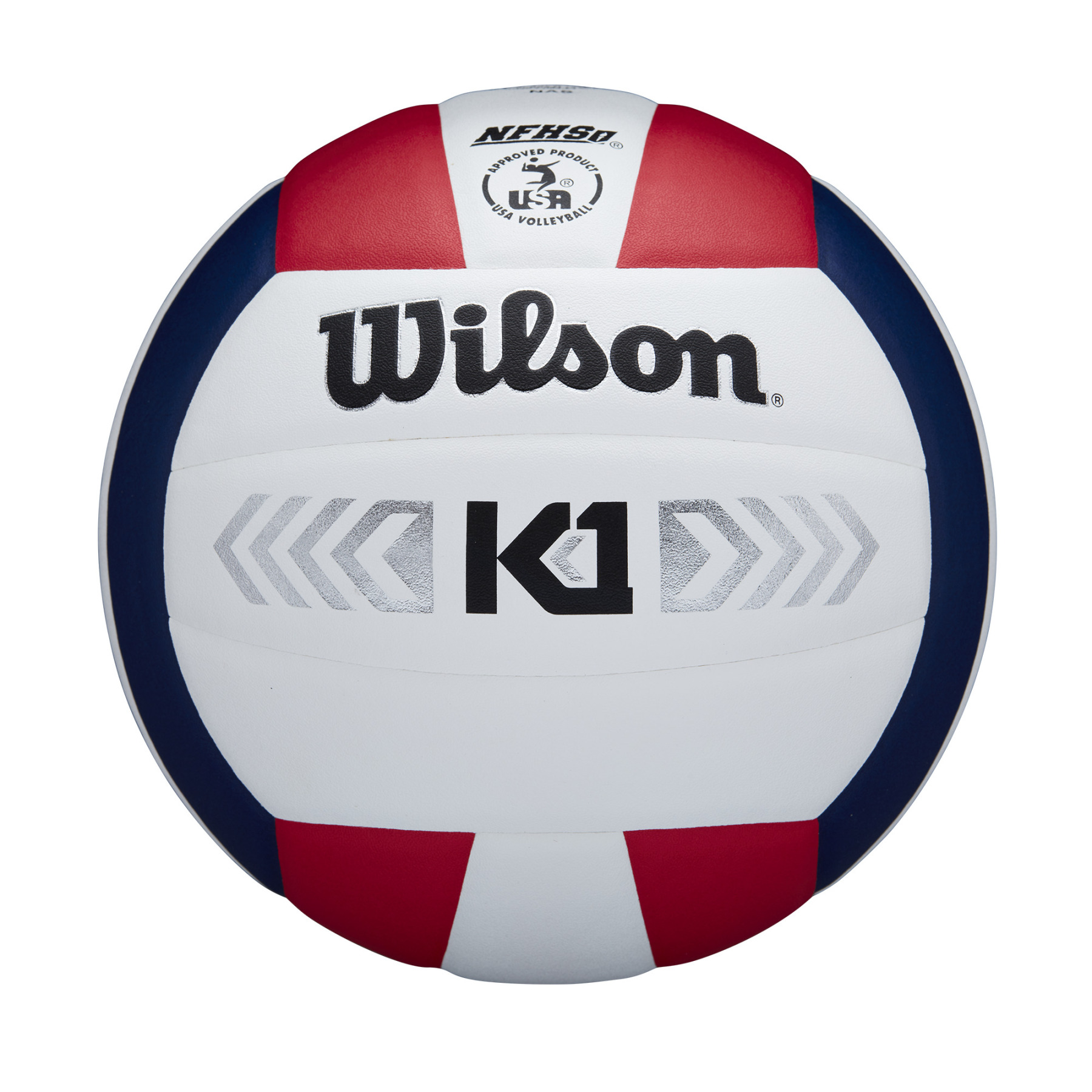K1 Silver Indoor Volleyball - Red/White/Navy