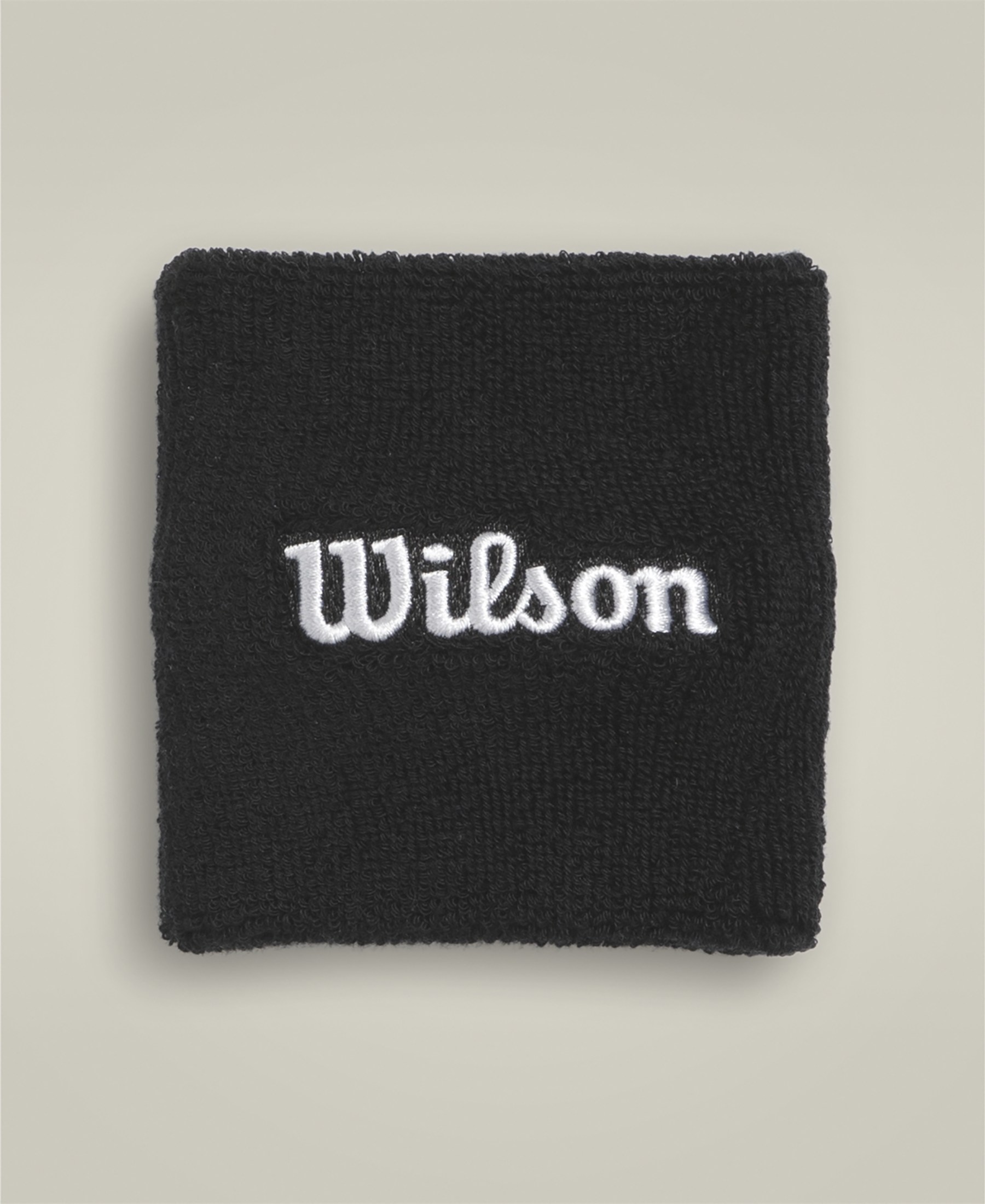 U TERRY LOGO WRISTBANDS BLACK