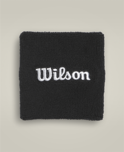 U TERRY LOGO WRISTBANDS BLACK