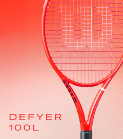 Wilson DEFYER 100L tennis racket in Adrenalyn Red