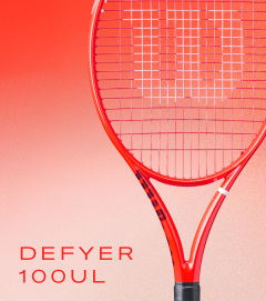 Wilson DEFYER 100UL tennis racket in Adrenalyn Red