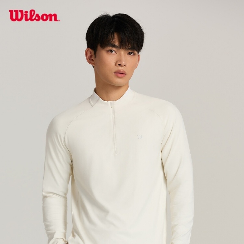 Wilson Men Alley Half-Zip LS Tee