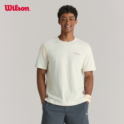 Wilson Men Courtview Graphic Tee Bright White WM20104532