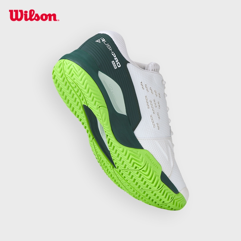 WILSON RUSH PRO ACE Men's Tennis Shoe (White/Ponderosa/Jasmine Green) - WRS331900