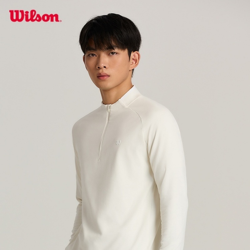 Wilson Men Alley Half-Zip LS Tee