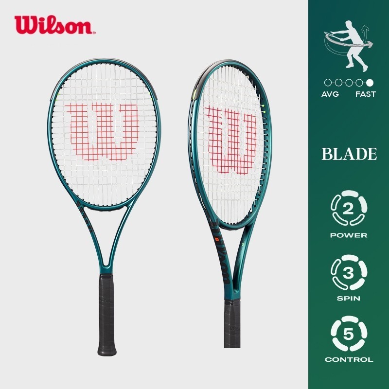 Wilson BLADE 100 V9 Performance Tennis Racket Grip Size 4 (Unstrung)