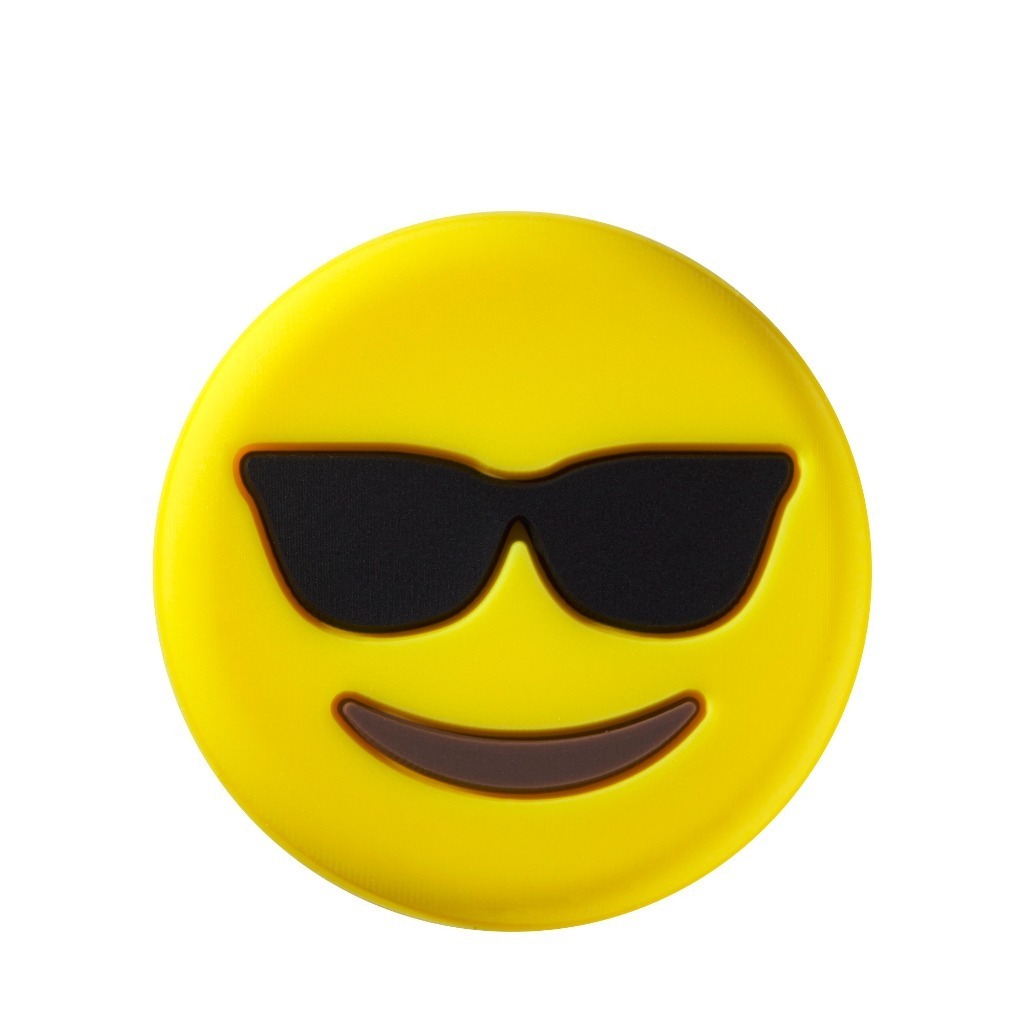 Emoji-Fun Sunglasses/Tongue Out Tennis Rackets Dampeners