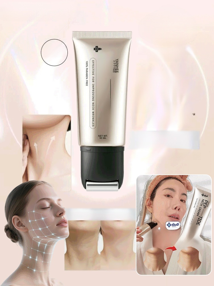 จบปัญหาริ้วที่คอ‼️ ครีมเปปไทด์บำรุงคอ พร้อมหัวนวดกัวซาโลหะ ซึมลึกซึมไว