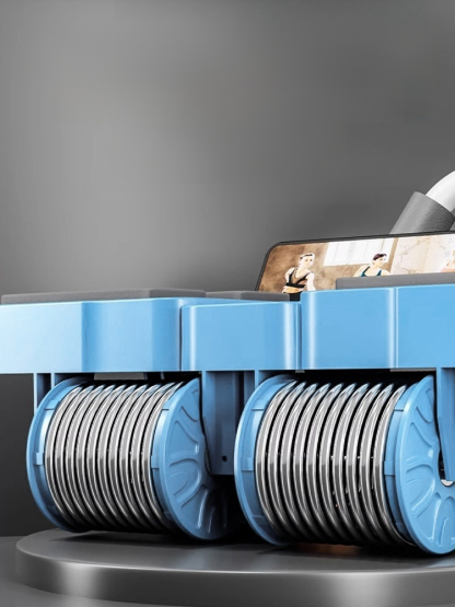 ลูกกลิ้งออกกำลังกายแบบ 4 ล้อ มาพร้อมสปริงดึงกลับอัตโนมัติ รับน้ำหนักได้เยอะ เล่นง่ายมาก 🚀