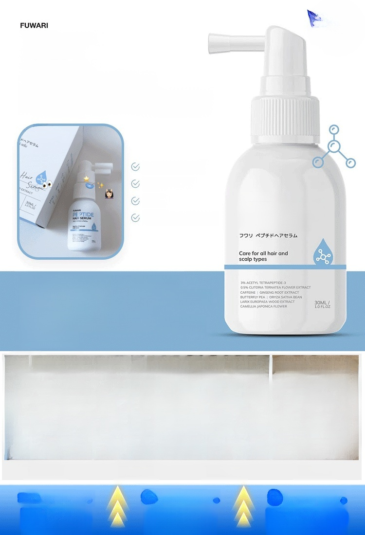 🌱เอสเซนส์บำรุงผม ป้องกันผมร่วงและเร่งผมยาว ปกป้องผมหนาสวย~ 💨ดีไซน์สเปรย์สุดสะดวก เติมสารอาหารได้ทุกที่ทุกเวลา