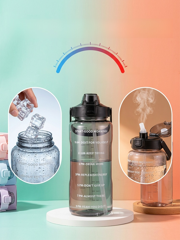 กระบอกน้ำพร้อมหลอด🥤 ขวดขนาด 2 ลิตร ตอบโจทย์ความต้องการน้ำดื่มประจำวันของคุณ