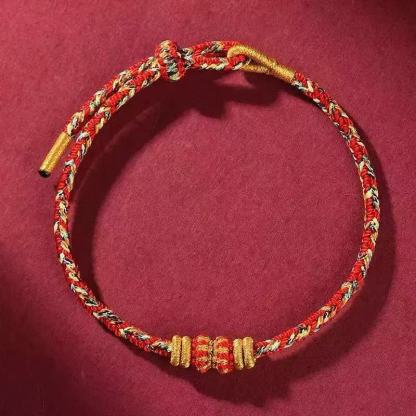 【พลิกชะตาฟ้าดิน!】 สร้อยข้อมือเชือกแดงมงคลสำหรับปีชง  $ลดครึ่งราคา! แก้ชงปี 2026 แก้ดวงตกด่วน$