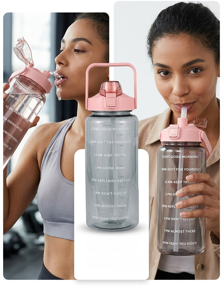 กระบอกน้ำพร้อมหลอด🥤 ขวดขนาด 2 ลิตร ตอบโจทย์ความต้องการน้ำดื่มประจำวันของคุณ