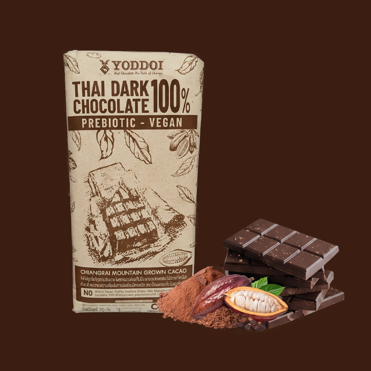【0 น้ำตาล 0 ภาระ】 ช็อกโกแลตดำบริสุทธิ์ 100% จากเชียงราย ประหยัดแคลอรี่ ได้ใจคนรักสุขภาพ เหมาะกับสายคีโตยุคใหม่