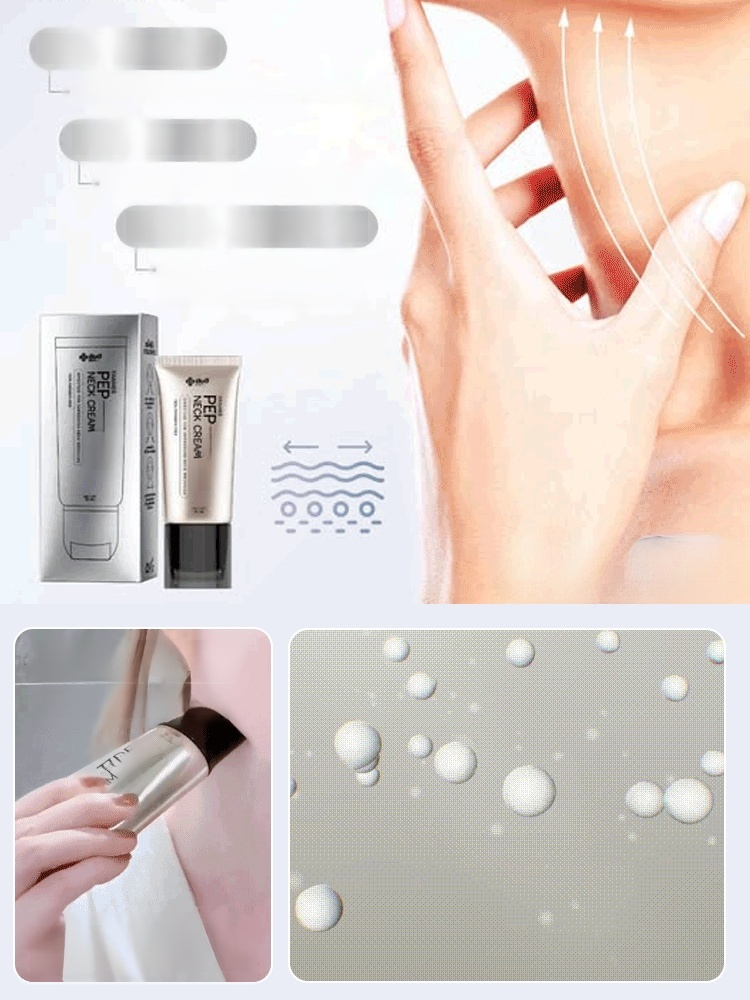 จบปัญหาริ้วที่คอ‼️ ครีมเปปไทด์บำรุงคอ พร้อมหัวนวดกัวซาโลหะ ซึมลึกซึมไว