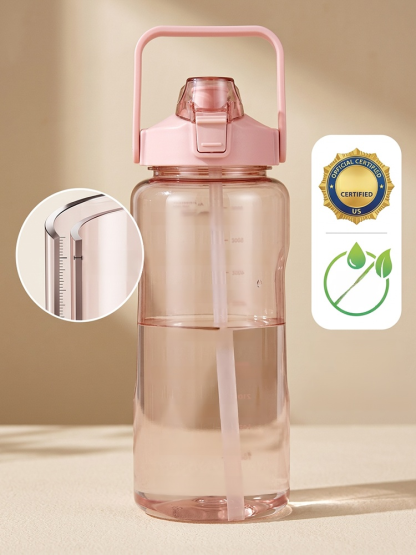 กระบอกน้ำพร้อมหลอด🥤 ขวดขนาด 2 ลิตร ตอบโจทย์ความต้องการน้ำดื่มประจำวันของคุณ