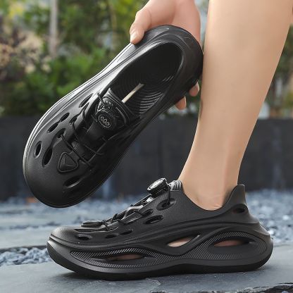 【🌤️ ต้องมีในหน้าร้อน!】รองเท้าแตะเจาะรู🩴 🥰 เทคโนโลยีลดแรงกระแทกแบบหุ้มพื้นล่าสุด 👍 สวมใส่สบายสุดๆ ✨ เพิ่มส่วนสูง 5 ซม. ✨ ป้องกันล