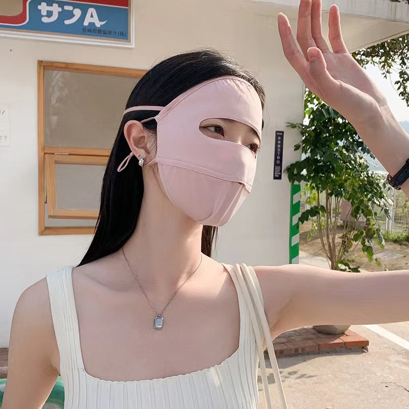 แดดแรงไม่ไหว แนะนำเป็นไอเท็มที่ควรมีช่วงหน้าร้อน หน้ากากกันยูวีแบบเต็มหน้า กันแดดได้สะใจมากแม่