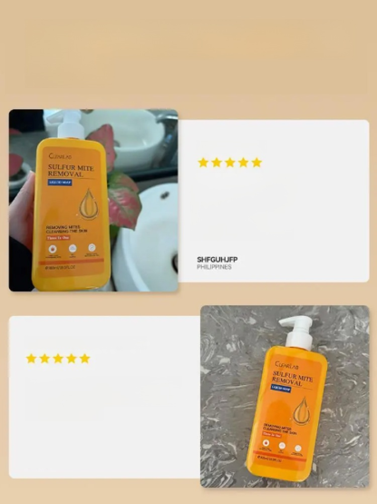 🌟 เจลอาบน้ำกำมะถันสูตรสามในหนึ่ง ที่รวมความสะอาด การบำรุง และการแก้ปัญหาผิวไว้ในขั้นตอนเดียว! 🚿ทำให้ผิวขาวกระจ่างใสและเนียนนุ่ม