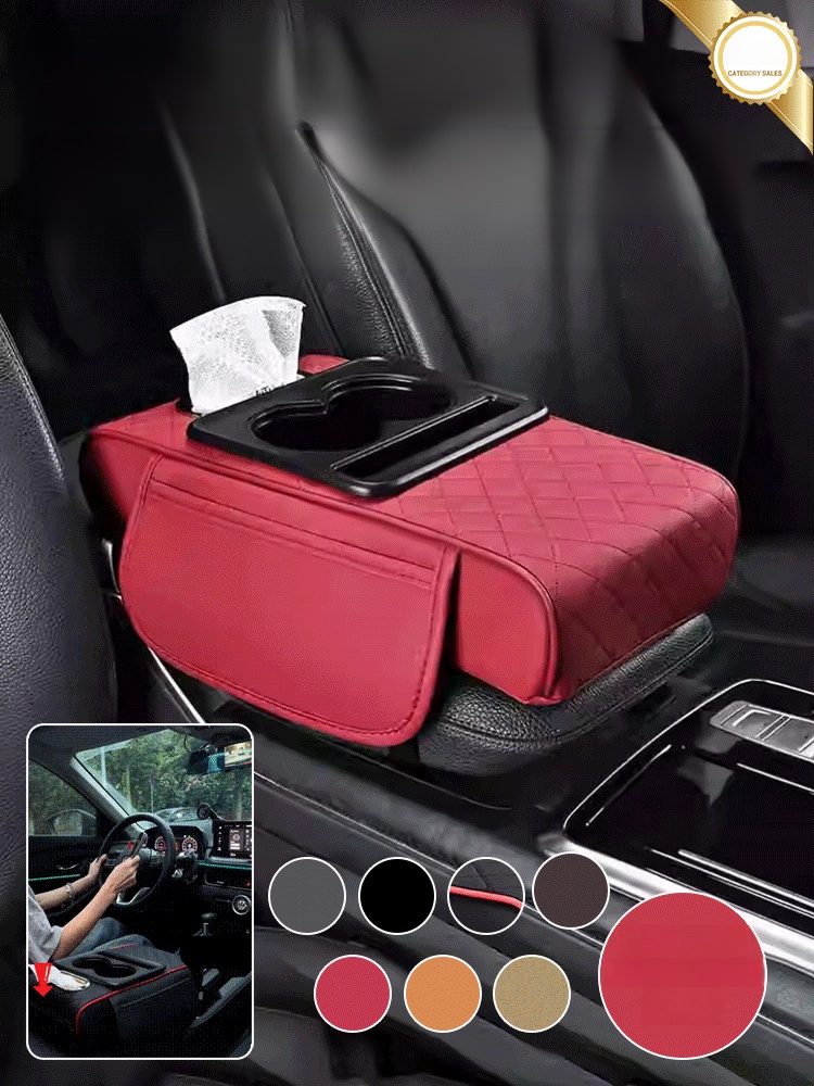 เพิ่มความสะดวกสบายในรถ! กล่องที่พักมือ 5-in-1 แก้วน้ำ, ที่เก็บข้าง, กล่องทิชชู่, และที่รองแขน ทำให้การขับขี่สบายยิ่งขึ้น! 🚗✨