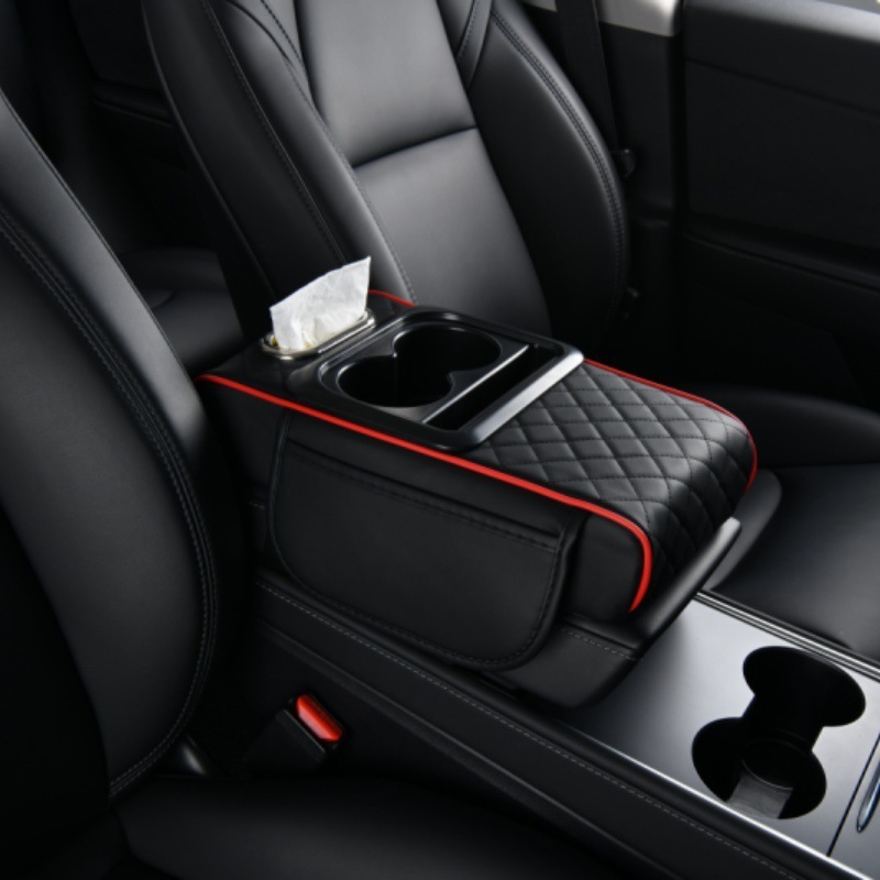 เพิ่มความสะดวกสบายในรถ! กล่องที่พักมือ 5-in-1 แก้วน้ำ, ที่เก็บข้าง, กล่องทิชชู่, และที่รองแขน ทำให้การขับขี่สบายยิ่งขึ้น! 🚗✨
