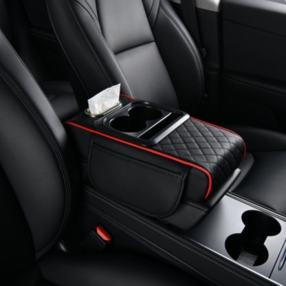 เพิ่มความสะดวกสบายในรถ! กล่องที่พักมือ 5-in-1 แก้วน้ำ, ที่เก็บข้าง, กล่องทิชชู่, และที่รองแขน ทำให้การขับขี่สบายยิ่งขึ้น! 🚗✨