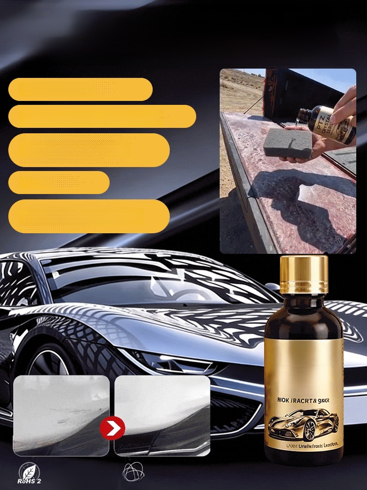 ✨ เซรั่มนาโนคริสตัล 3-in-1: เคลือบ, ลบสนิม, ซ่อมรอยขีดข่วนในหนึ่งขวด! 🚗 เพิ่มความเงางามทันที: ฟื้นฟูความเงาเหมือนกระจก เปลี่ยนรถเก่าเป็นรถใหม่ใน 5 นาที!