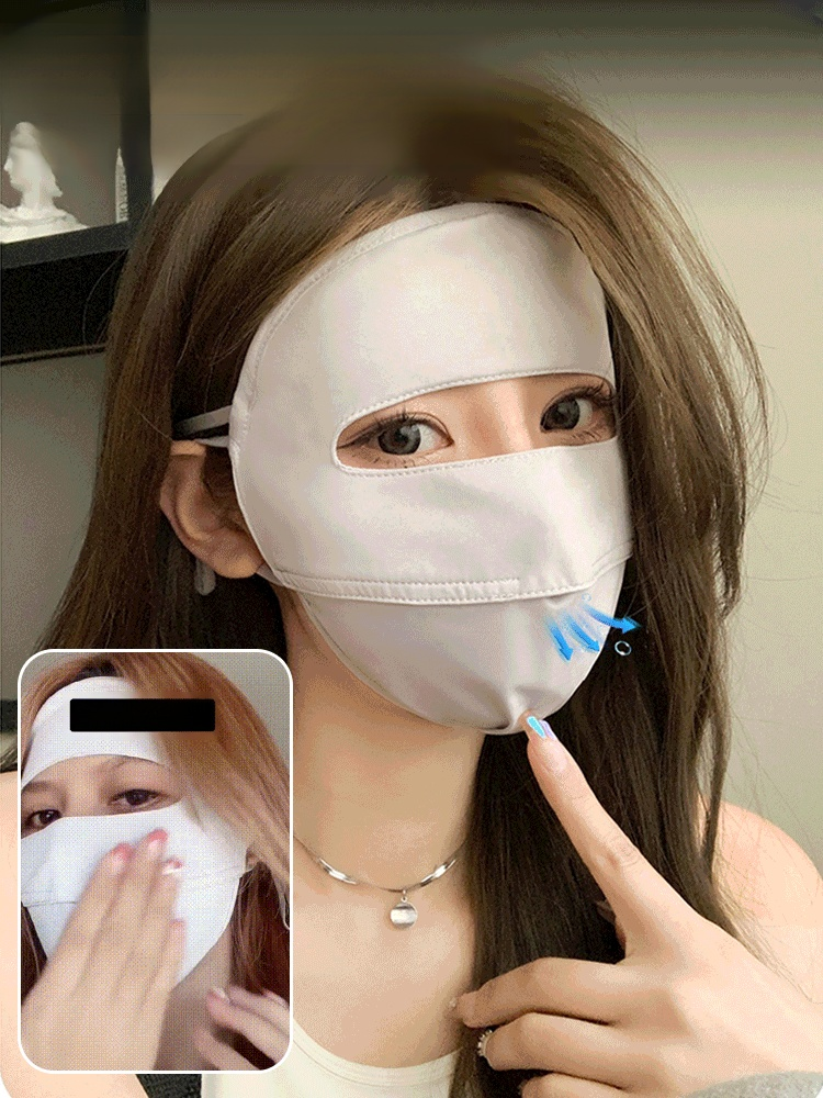 แดดแรงไม่ไหว แนะนำเป็นไอเท็มที่ควรมีช่วงหน้าร้อน หน้ากากกันยูวีแบบเต็มหน้า กันแดดได้สะใจมากแม่