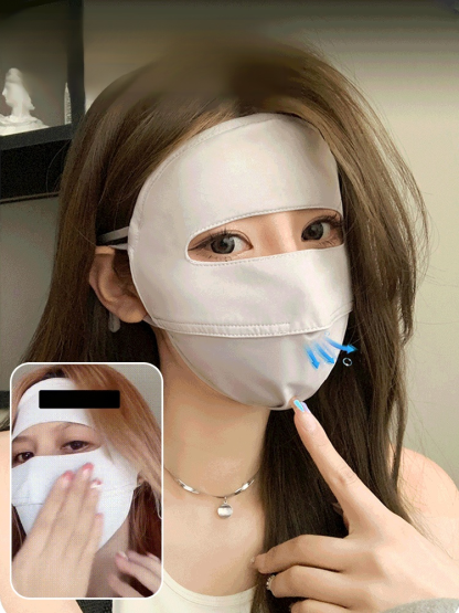 แดดแรงไม่ไหว แนะนำเป็นไอเท็มที่ควรมีช่วงหน้าร้อน หน้ากากกันยูวีแบบเต็มหน้า กันแดดได้สะใจมากแม่