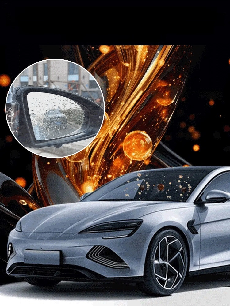 ✨การอัปเกรดใช้งานได้ดีจริงๆ ทำให้กระจกใสเหมือนใหม่! ✨ 🚗 น้ำยาเช็ดคราบมันและขัดกระจก ช่วยขจัดคราบมันและรอยขีดข่วนได้อย่างมีประสิทธิภาพ! 💧