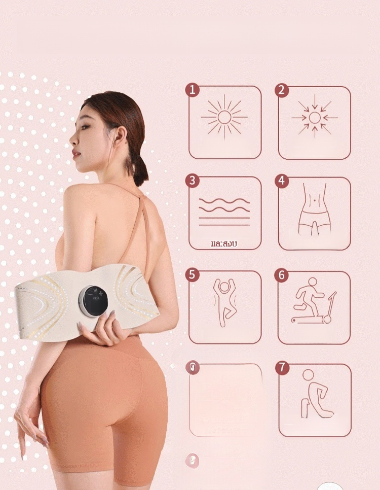  [มีเอวเล็กง่ายๆ] เครื่องนวดสลายไขมันอัจฉริยะ EMS สลายไขมันและกระชับกล้ามเนื้อ สร้างกล้ามเนื้อหน้าท้องใน 7 วัน 