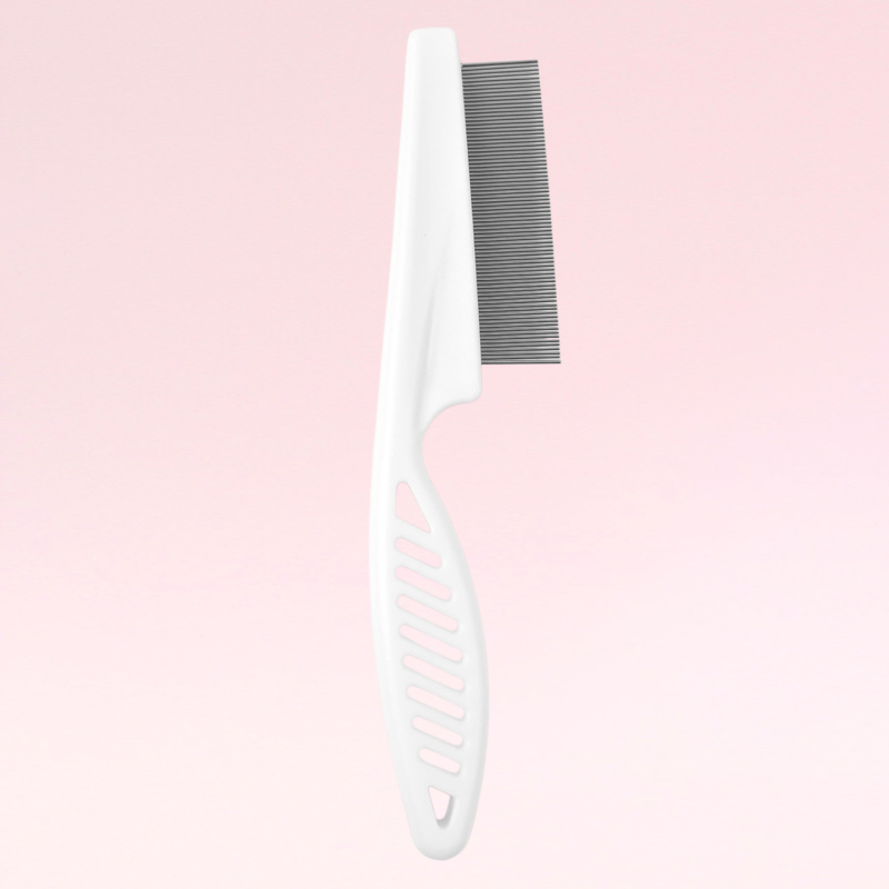 寵物除蚤鋼針梳新款扁平單色防滑貓咪除蚤梳梳子寵物用品